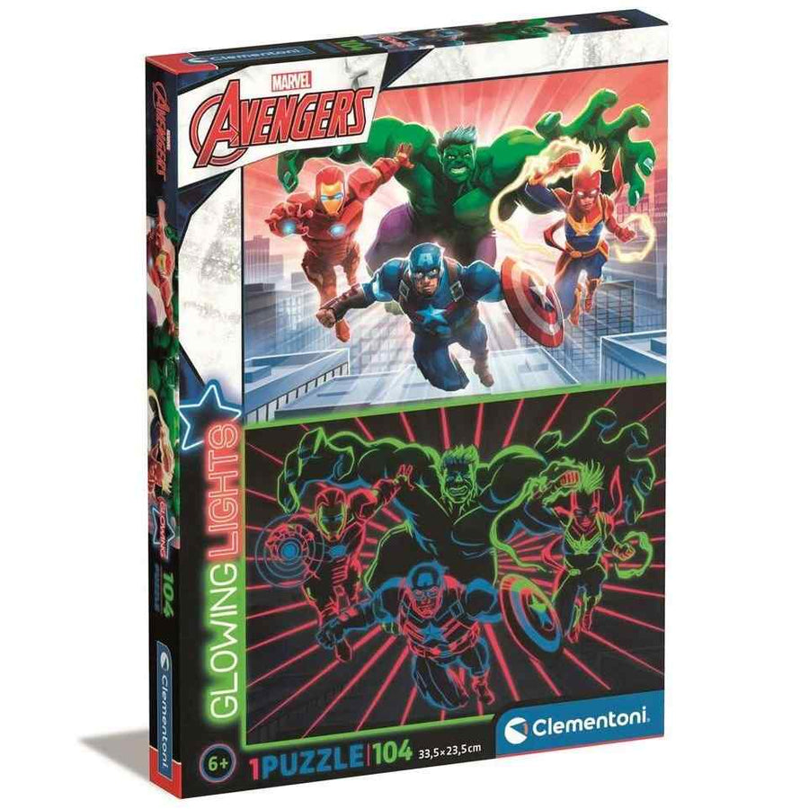 Glowing Lights Avengers 104 Piece Puzzle