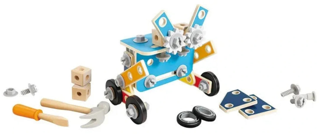 Hape Build It Tool Box made into a plane