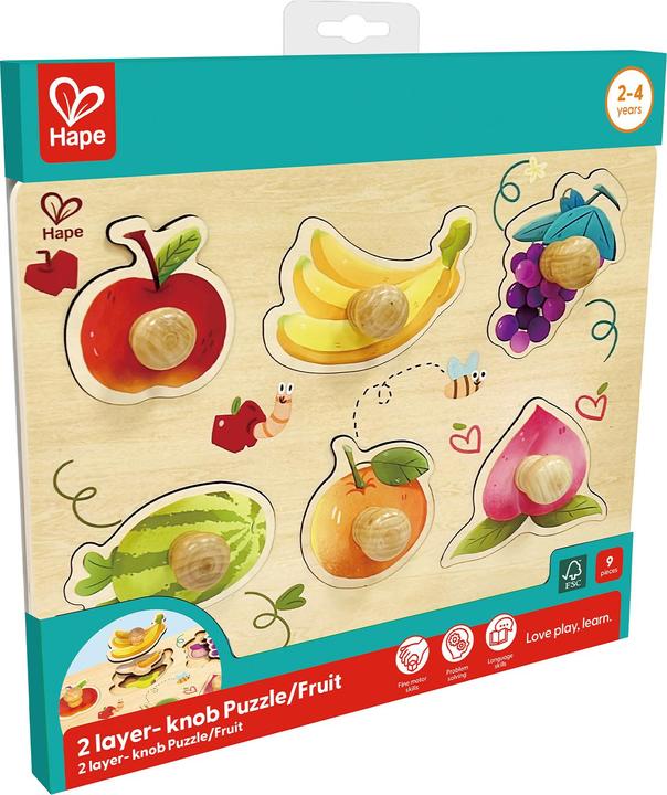 Hape Fruity Layer Wooden Puzzle