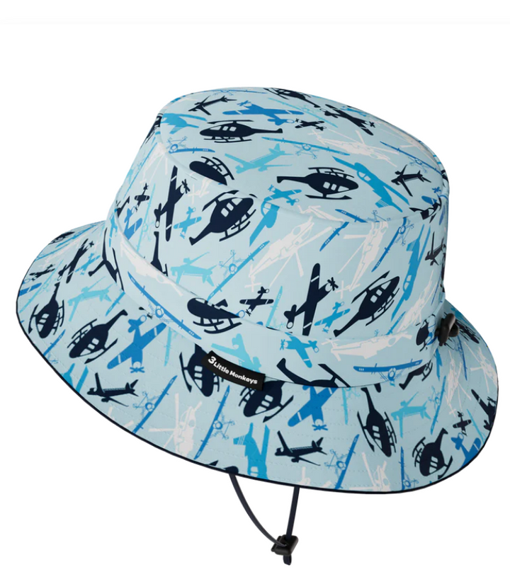 Helicopters Wide Brim Bucket Hat M (2-3yrs)
