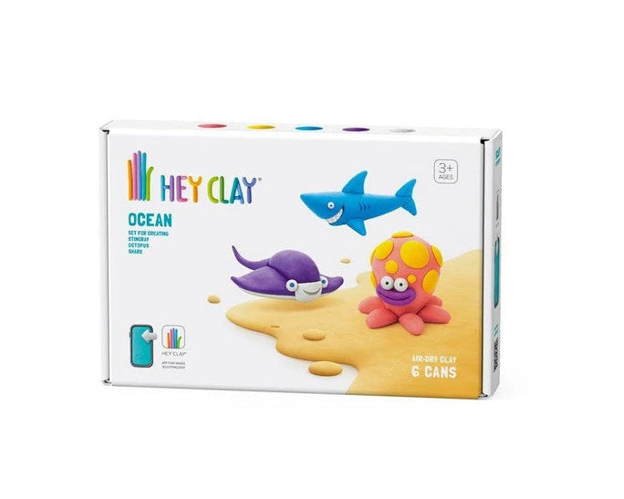 hey clay air dry clay in ocean theme to make 3 characters