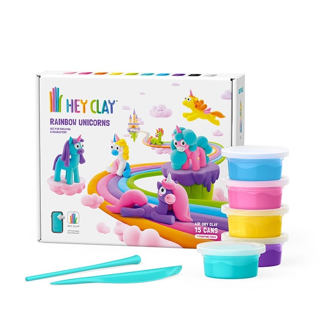 Hey Clay Rainbow Unicorns Large