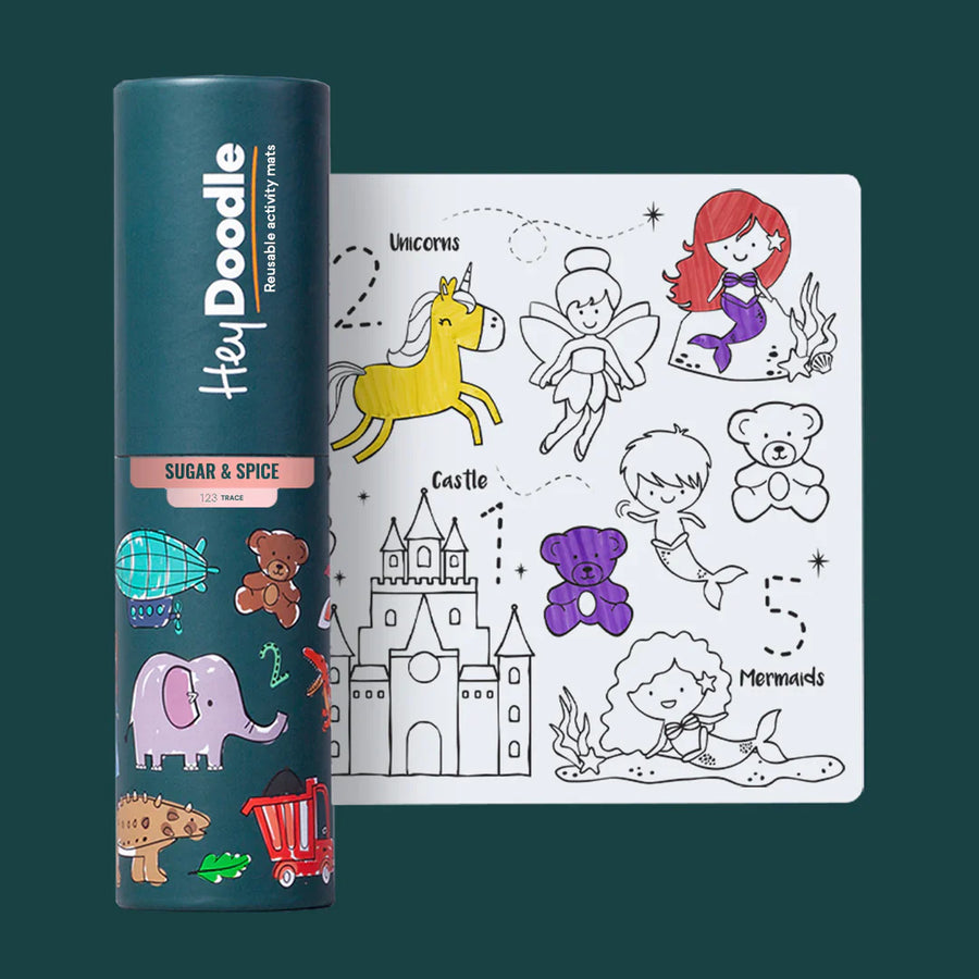 Hey Doodle Washable colouring Mat Sugar and Spice