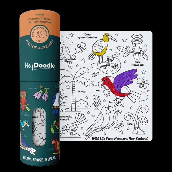 Hey Doodle Washable colouring Mat Wild of Aoteroa