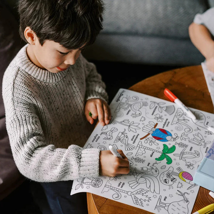 Hey Doodle Washable colouring Mat Wild of Aoteroa