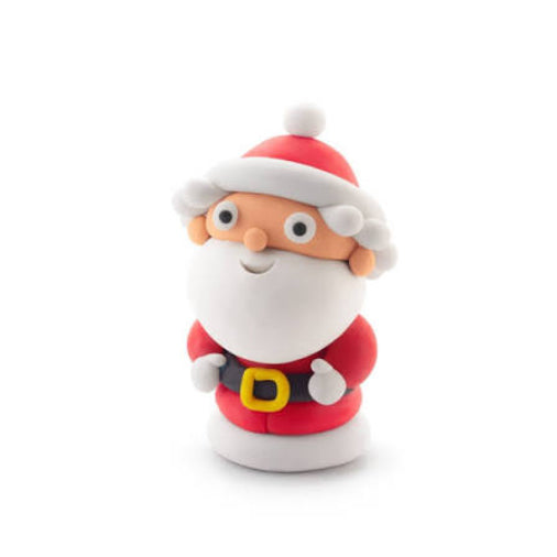 hey clay santa on a white background