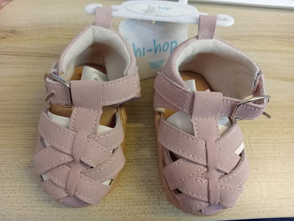 hi-hop Crisscross sandal pink 3-6 months