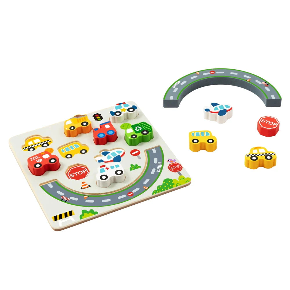 Hi Pando 2 In 1 Balance Puzzle - Transportation