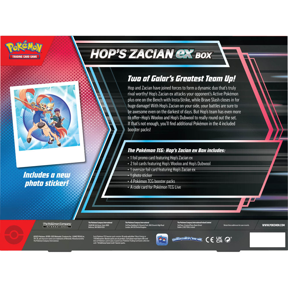 Pokemon - TCG - Hop's Zacian ex Box Collection