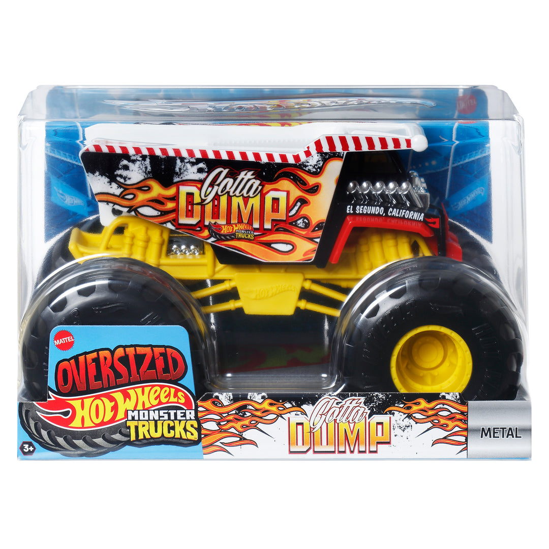 Hot Wheels Gotta Dump monster truck in packaging