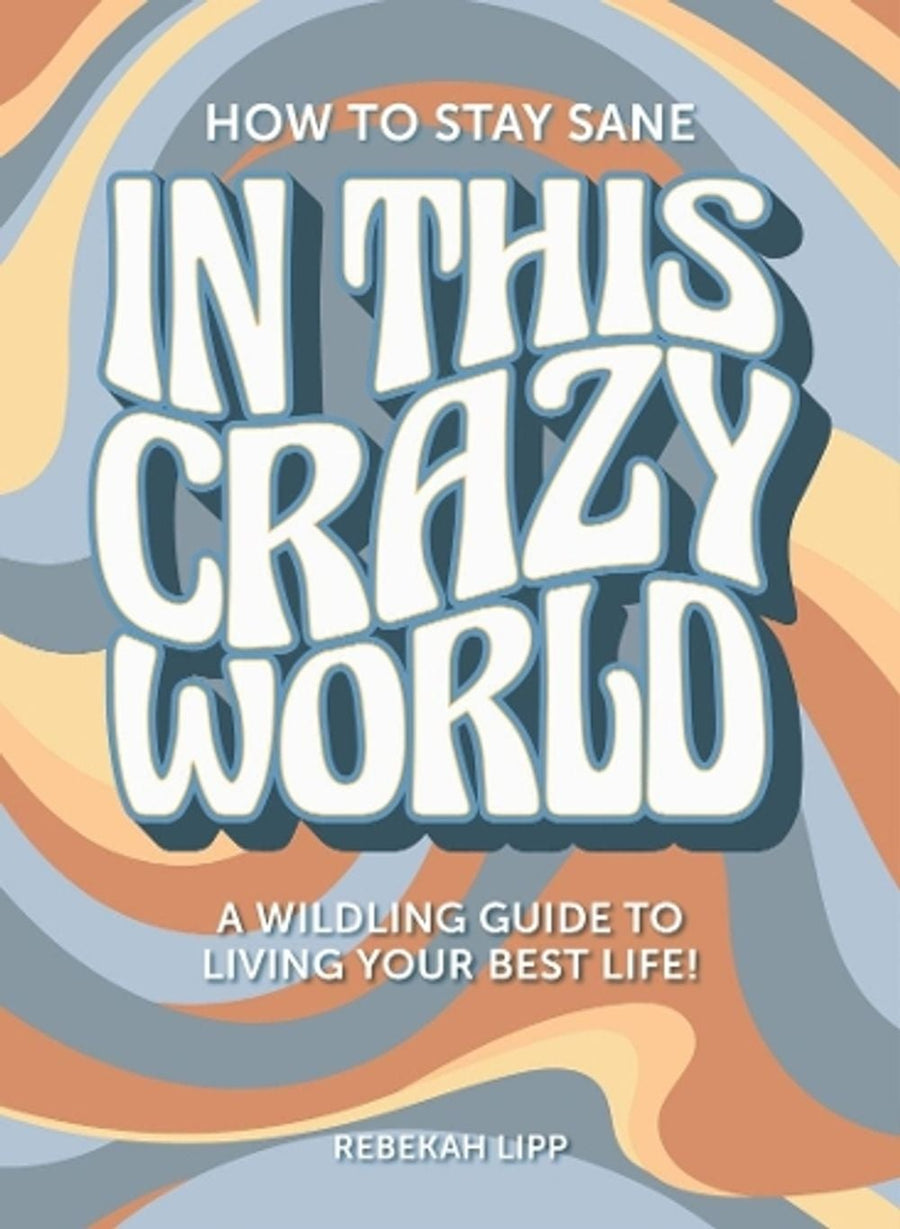 how to stay sane in this crazy world book cover with swirl color pattern on the background
