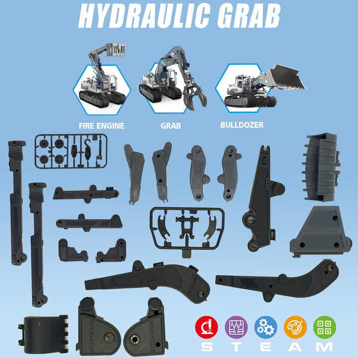 Hydraulic Grab S.T.E.A.M kit contents