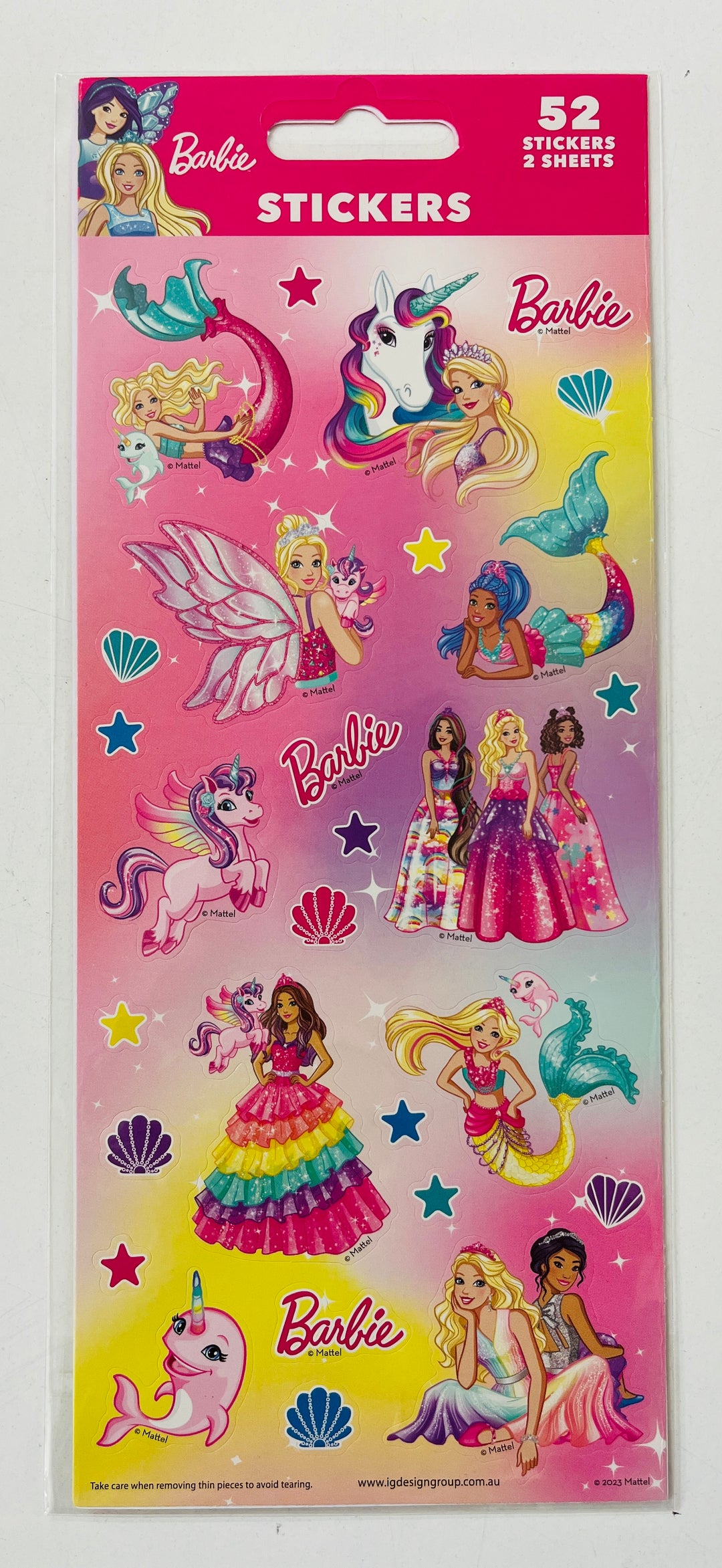 barbie stickers 52 