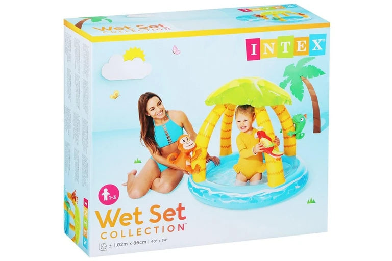Intex tropical baby pool with shade