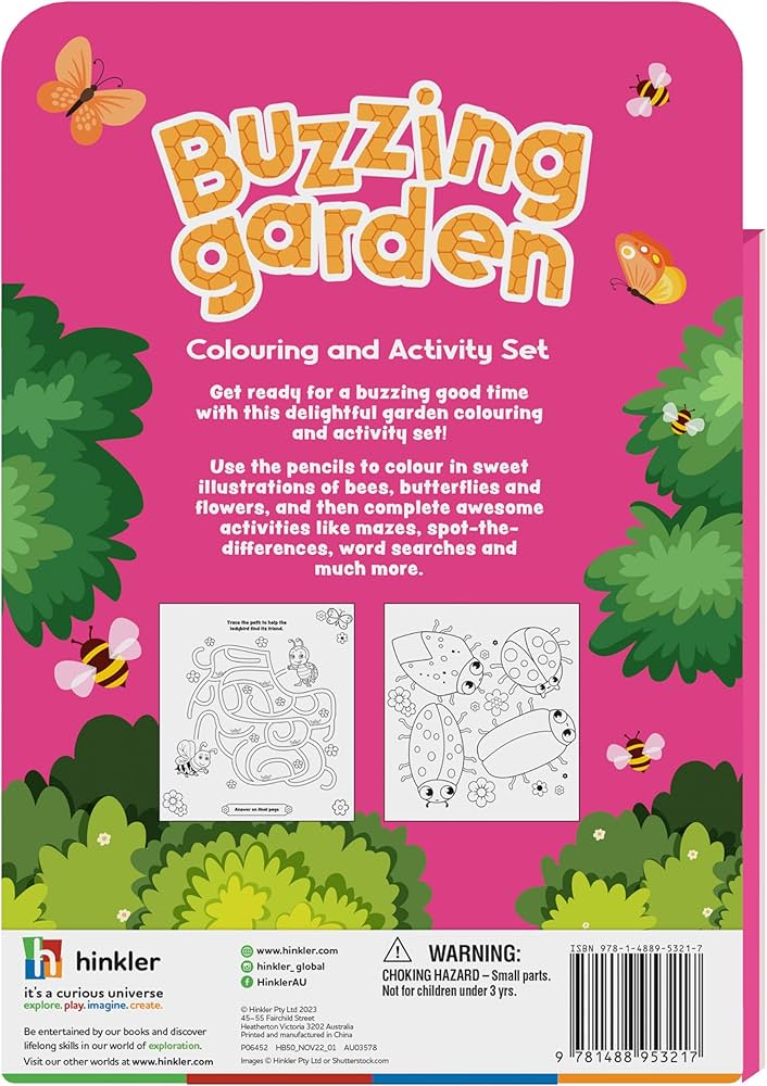 Kaleidoscope: Buzzing Garden Colouring and Activity Set