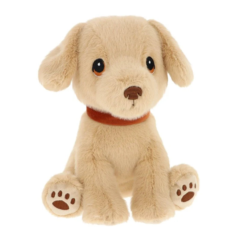 keeleco monty labrador plush toy with brown collar 