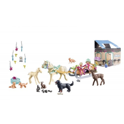 Playmobil Christmas Sleigh Ride Advent Calendar contents