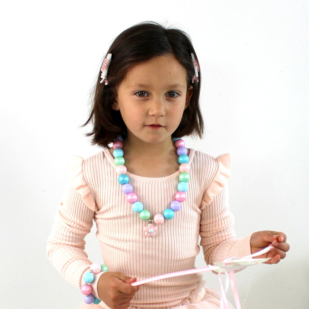 Petal necklace bubblegum bella