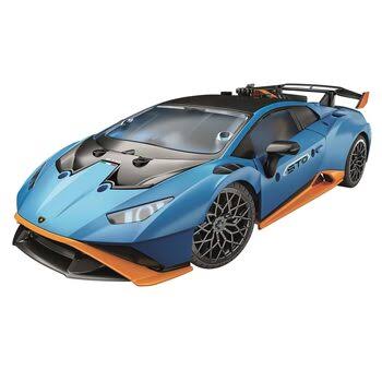 blue and orange lamborghini huracan
