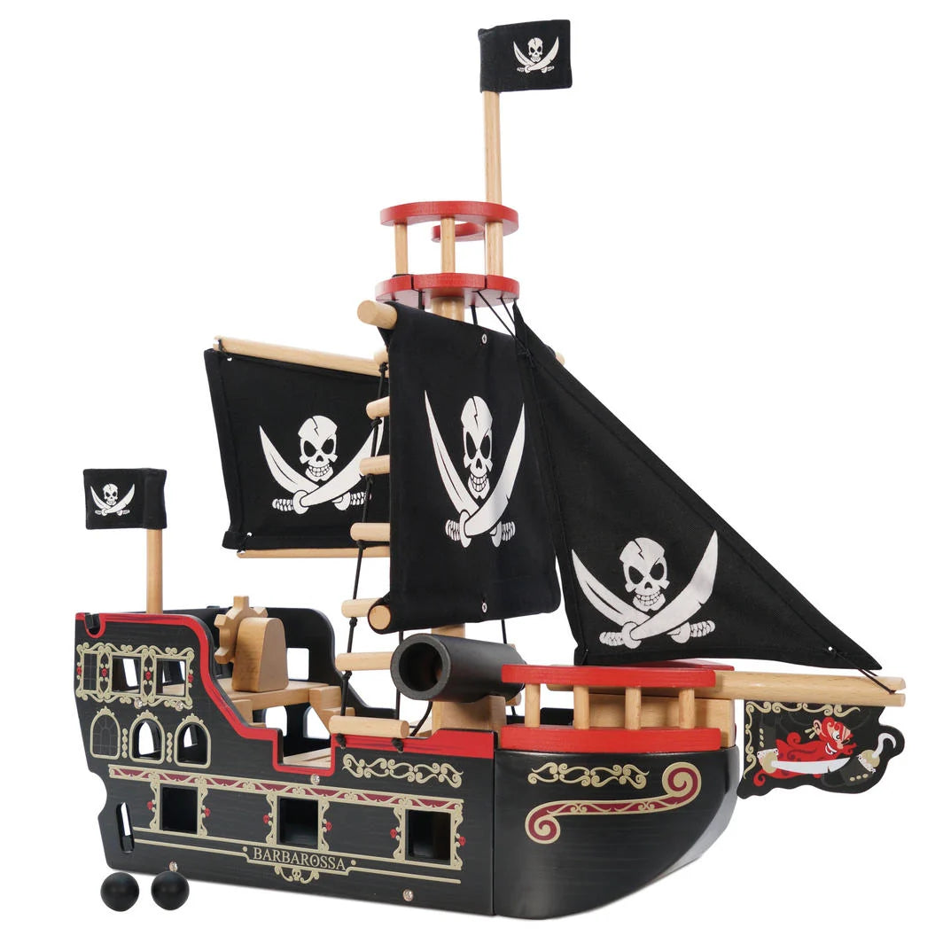 Barbarossa Pirate ship le Toy Van Wooden