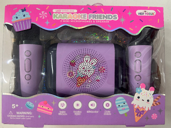 LED Wireless Karaoke Mini Microphone and Speaker set