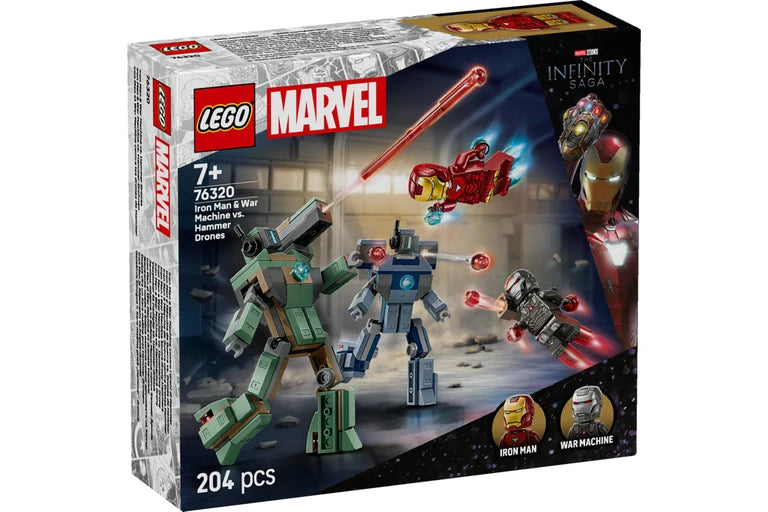 LEGO Marvel Iron Man & War Machine vs. Hammer Drones 76320