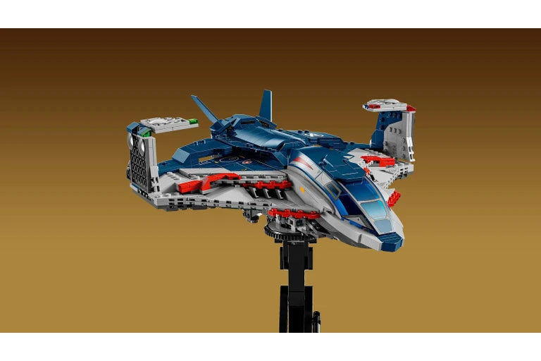 LEGO Avengers Age of Ultron Quinjet 76325 on stand