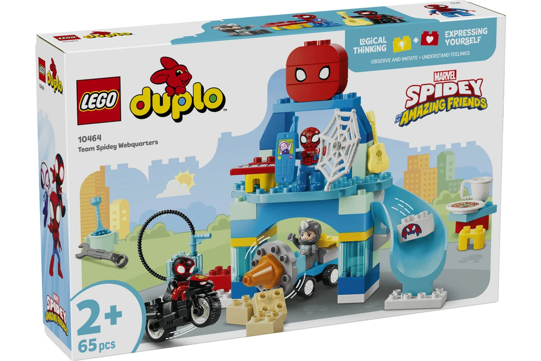 Lego Duplo Ream Spidey Webquarters 10464 box close up