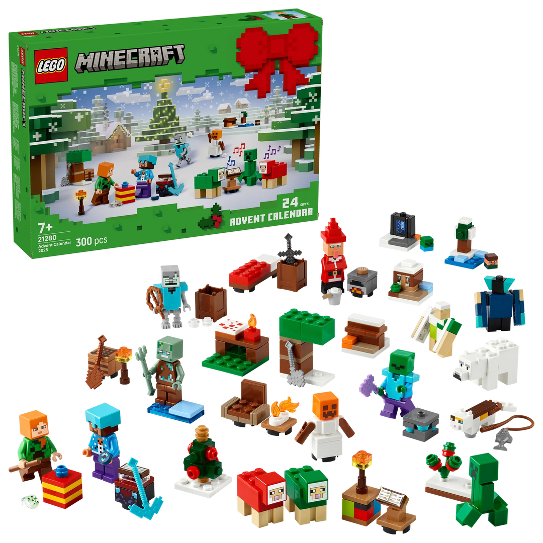 LEGO Minecraft Advent Calendar 2025 contents