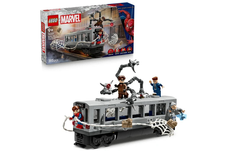 LEGO Spiderman vs Doc Ock Subway Train Scene 76321