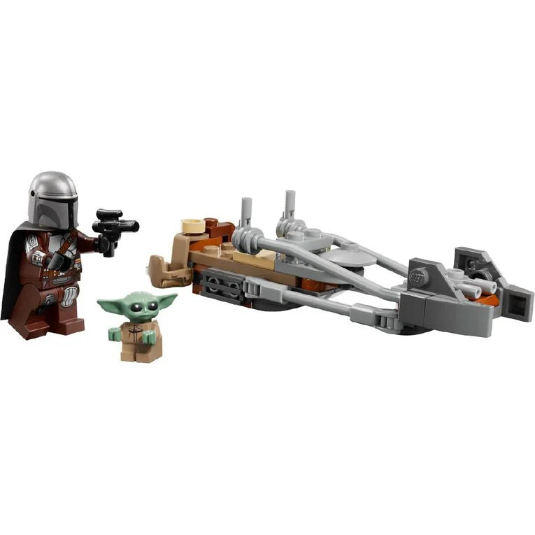LEGO Star Wars set with characters and vehicle on a white background