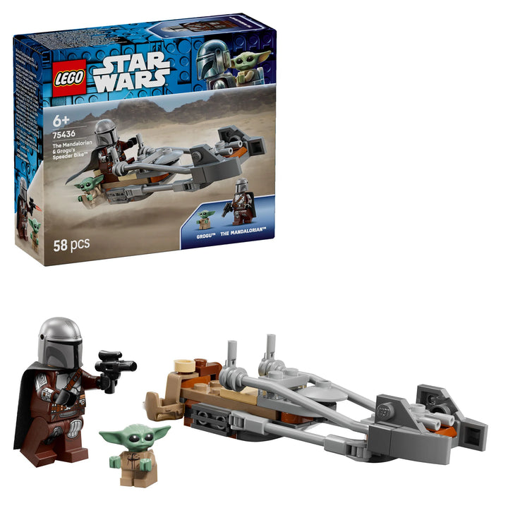 LEGO Star Wars set with packaging displaying characters and vehicle.