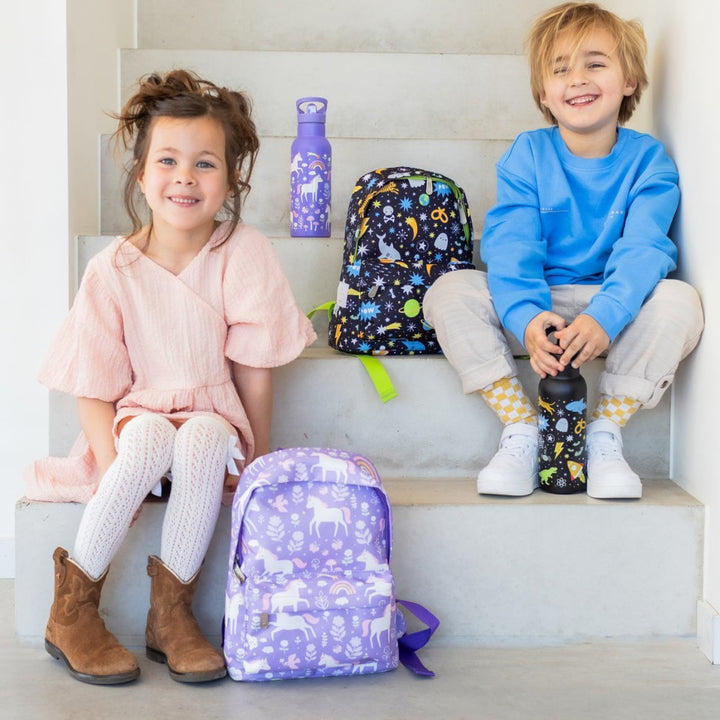 Unicorn dreams backpack with kids