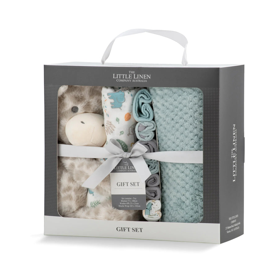 Little Linen Gift Set - Savanna Giraffe