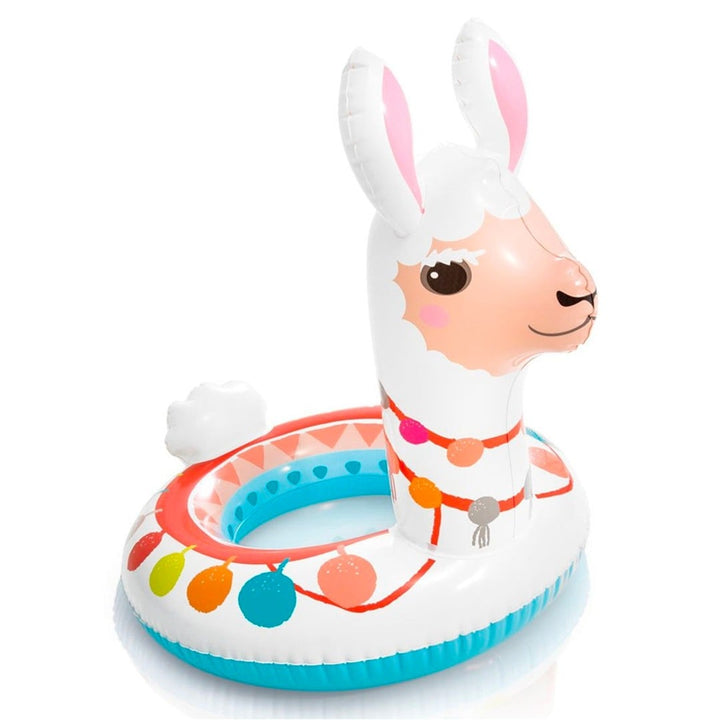 intex llama floatie on a white background
