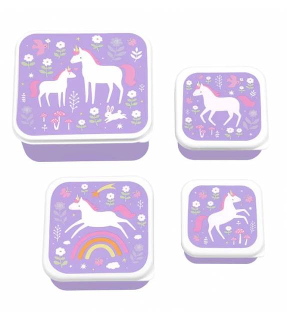 Lunch & Snack Box Set - Unicorn Dreams