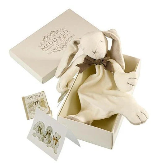 Maud n lil Bunny Comforter boxed with Card