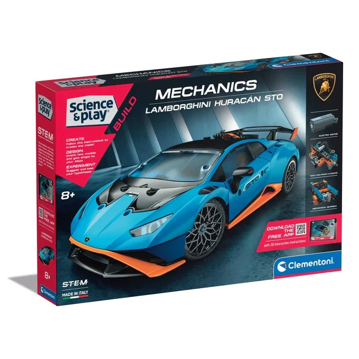 blue and orange lamborghini huracan constructable in packaging