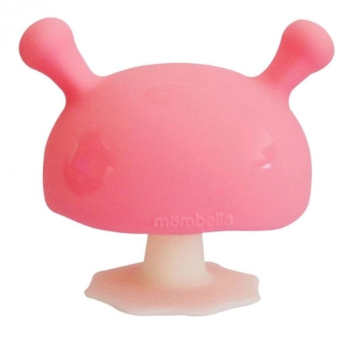 mombella mushroom teether pink colour