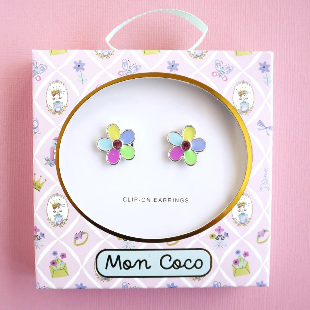 Clip on Earrings Flower