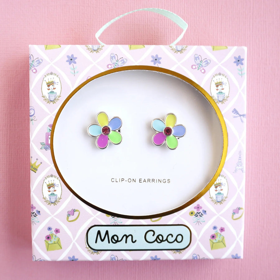 Clip on Earrings Flower