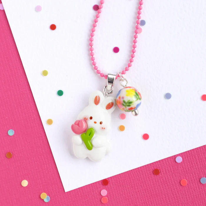 Mon Coco tulip bunny necklace