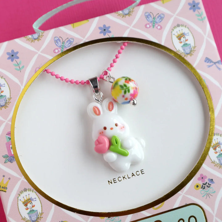 Mon Coco tulip bunny necklace