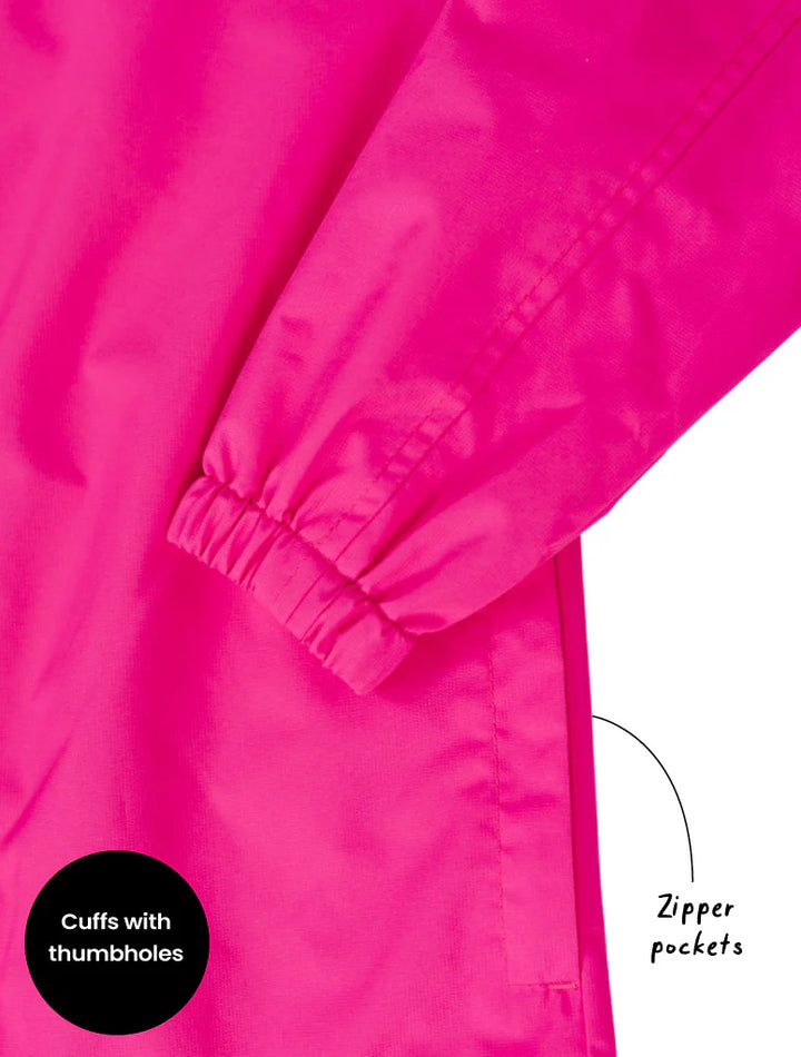 SplashMagic Rainshell - Neon Pink | Leopard Love