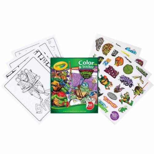 Ninja Turtle Colour and Sticker Book Crayola