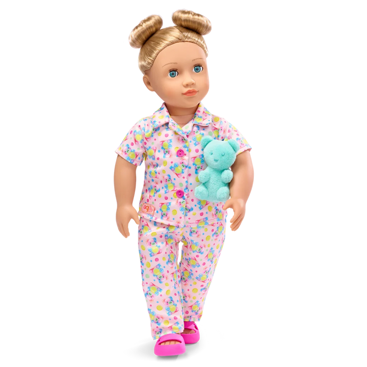 doll wearing the pajamas 