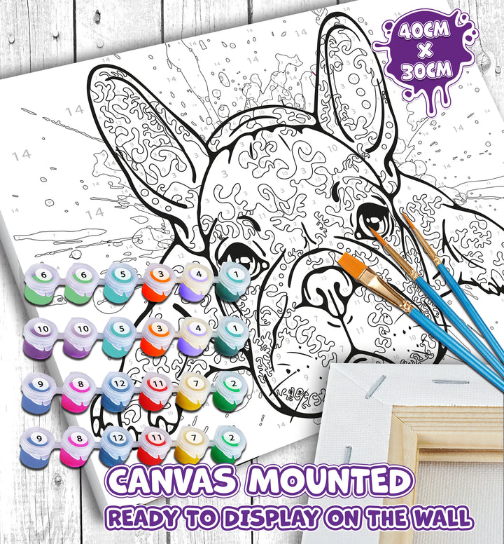 Paint By Number Kit French Bulldog - Splash Planet