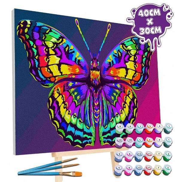 Paint By Number Kit Butterfly - Splash Planet