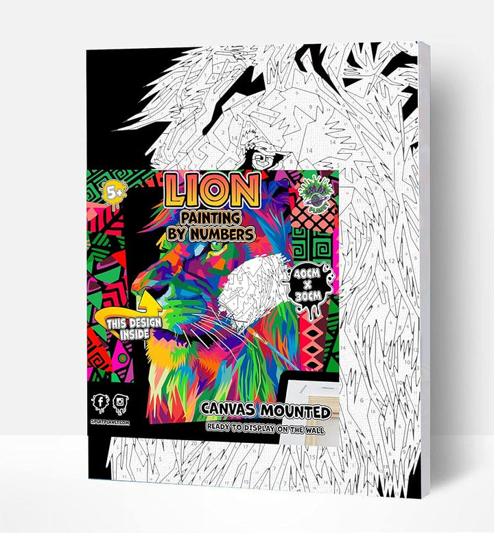 Paint By Number Kit Lion- Splash Planet 