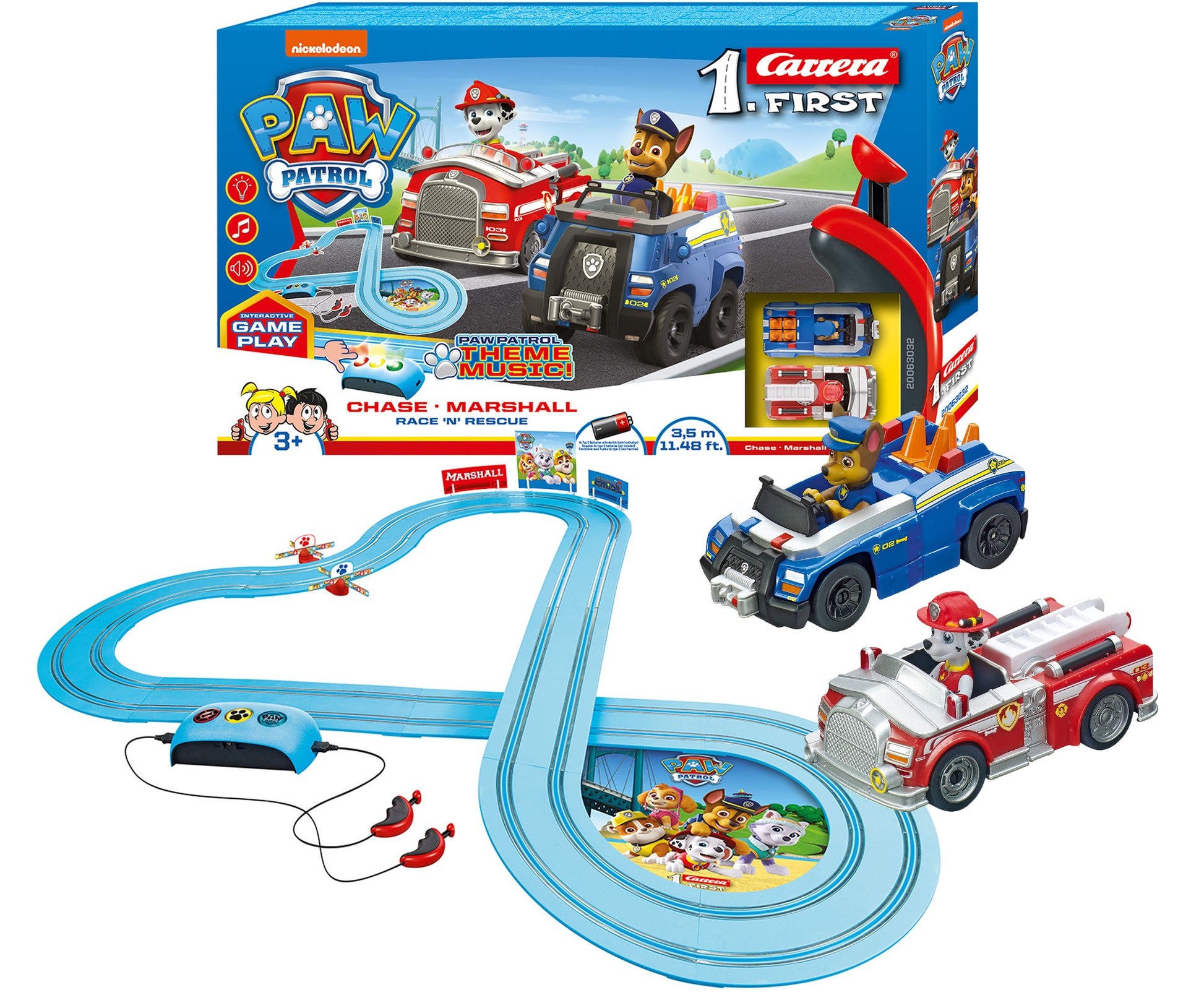 Paw Patrol Chase Marshall race n rescue